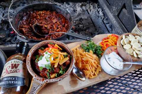 Dutch Oven Brisket Chili with my Secret Ingredient