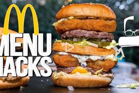 WE MADE THE NEW MCDONALDS MENU HACKS.....BUT HOMEMADE & WAY BETTER! | SAM THE COOKING GUY
