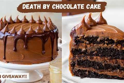 Death By Chocolate Cake + Oven Giveaway | Eggless Chocolate Cake | No Condensed Milk, No Curd