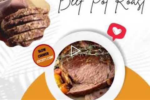 The EASIEST Slow Cooker Pot Roast | As seen on SlowCookerSociety.com