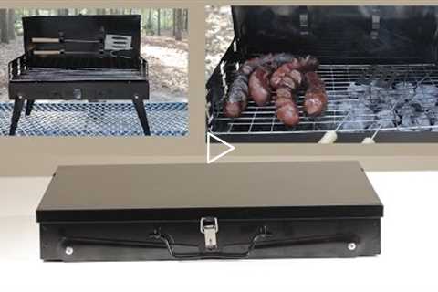 Portable Suitcase BBQ Grill Charcoal
