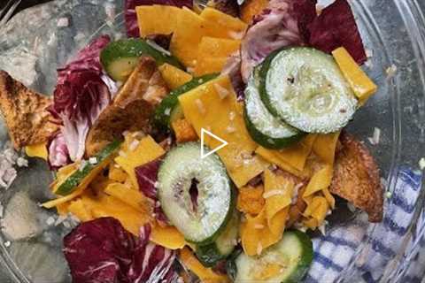 How to Make Fattoush Salad with Sumac-Sherry Dressing | Chef Michael Solomonov