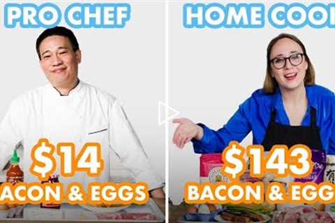 $143 vs $14 Breakfast: Pro Chef & Home Cook Swap Ingredients | Epicurious