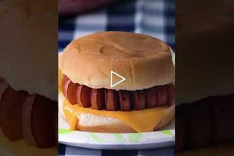 No more hot dog buns, use a hamburger bun instead!  #shorts