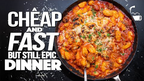 A CHEAP AND FAST BUT STILL INSANELY EPIC DINNER! (UNDER $15/UNDER 15 MIN) | SAM THE COOKING GUY
