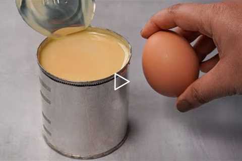 If you have condensed milk and egg at home, then try this easy delicious and simple recipe