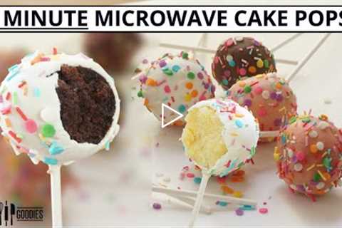 1 Minute Microwave CAKE POPS! The EASIEST way to make Cake Pops !