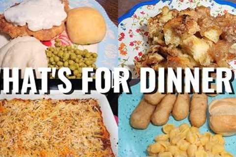 WHAT'S FOR DINNER ? 4 EASY & DELICIOUS MEALS | BUBBLE UP LASAGNA  | FRIED CHICKEN & GRAVY