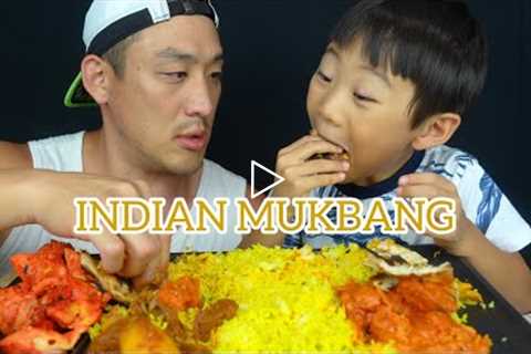 INDIAN FOOD MUKBANG- Butter Chicken, Tikka Masala, Lamb Vindaloo, Garlic Naan