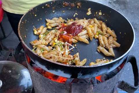 BEST PINK SAUCE PASTA || STREET STYLE CREAMY || INDIAN STREET FOOD || @ RS. 300/-