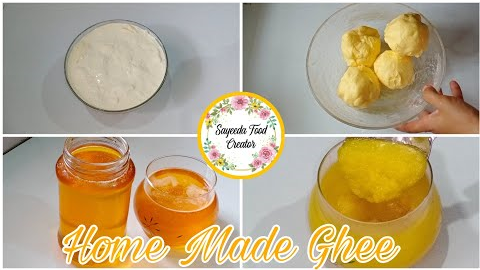 Home Made Ghee | Clarified butter Recipe By Sayeeda Food Creator