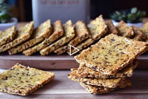 Delicious and healthy crispy sesame cookies!