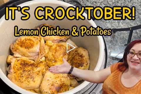 CROCKTOBER | SLOW COOKER RECIPES | LEMON CHICKEN & POTATOES | CROCKPOT RECIPES | CROCKTOBER 2022