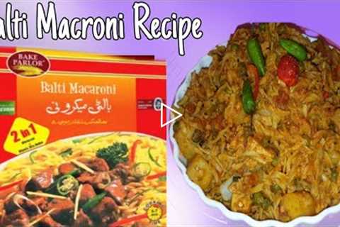 Balti Macroni Recipe By Home Chef Cooking