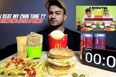 McDONALD''''s MEAL CHALLENGE | Can I beat Bhanu Bhiya''''s record?? Reattempting an 2 years old..