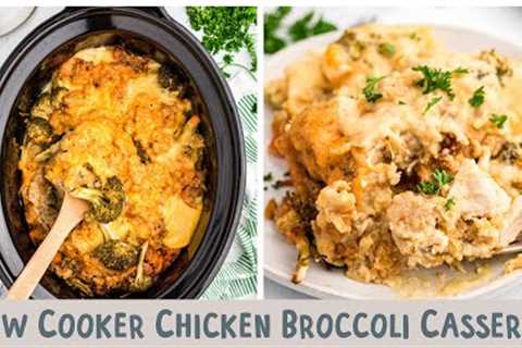 Slow Cooker Chicken Broccoli Stuffing Casserole