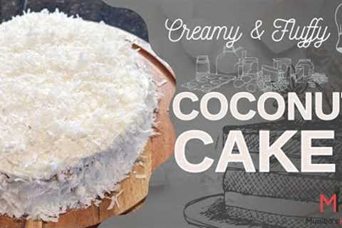 Creamy & Fluffy Coconut Cake | Perfact Cake For Birthday | ناریل کا کیک بہت لذیذ | Muniba''''s..
