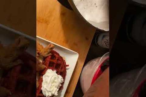 Fried Chicken Wings & Red Velvet Waffles Lovers