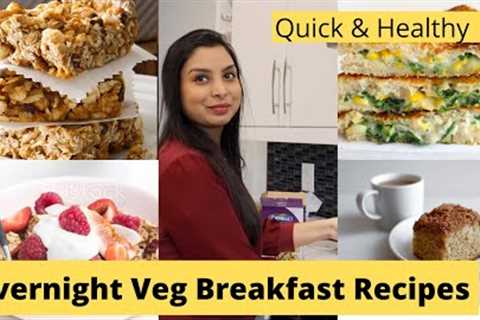 Vegetarian Breakfast recipes Indian for Weight loss | Overnight Breakfast recipe Indian