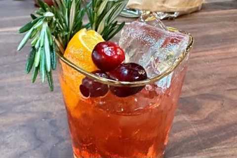 John's Cranberry Twist on the Negroni