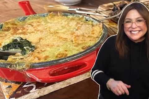 Rach's Spinach Riff on Classic Scalloped Potatoes