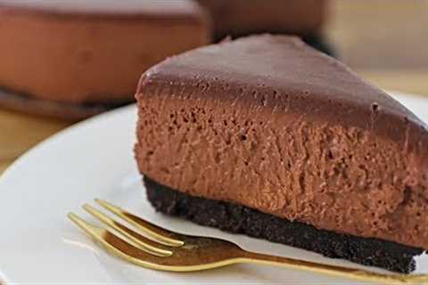 No-Bake Chocolate Cheesecake Recipe (Without Gelatin)