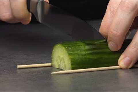 Cut The Cucumber Just So & It Becomes A Work Of Art