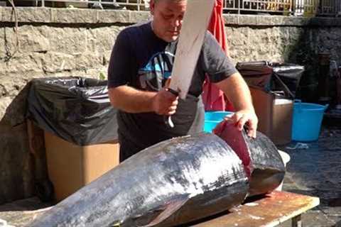 Fish Cutting in Sicily: Tuna and Swordfish