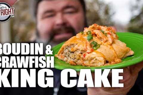 Spicy & Delicious Crawfish & Boudin King Cake