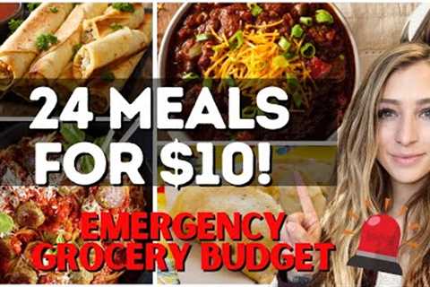 HOW TO EAT FOR $10 A WEEK | Emergency Grocery Budget | Cheap Meals