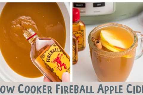 Slow Cooker Fireball Caramel Apple Cider