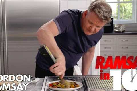 Gordon Ramsay Cooks Mediterranean Sea Bass in Under 10 Minutes | Ramsay in 10