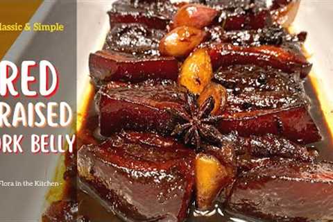 Red Braised Pork Belly, Classic and original ingredients but fast and simple procedure, my version.