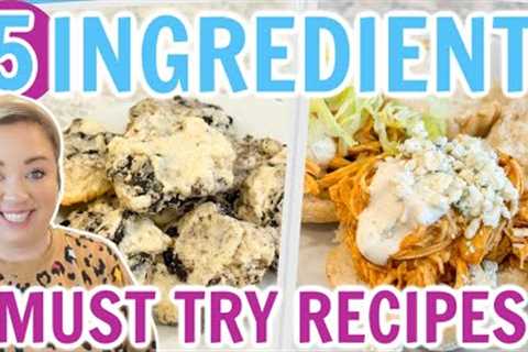 5 INGREDIENT RECIPES YOU MUST TRY | EASY FEW INGREDIENT DINNER IDEAS | THESE WERE AMAZING!