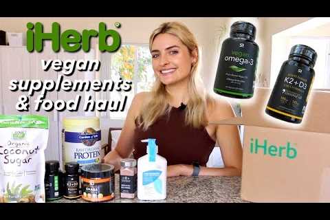 Supplements I Take on a Vegan Diet| iHerb Vitamin and Food Haul