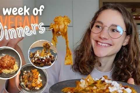 WHAT I COOK IN A SCHOOL WEEK 👩‍🍳 healthy & vegan 🌱😋