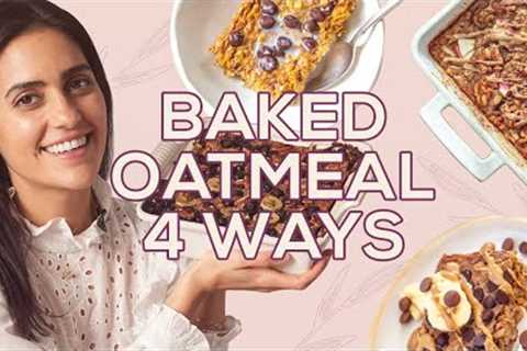 4 Easy Baked Oatmeal Recipes! Vegan and Healthy -Vegan Afternoon with Two Spoons