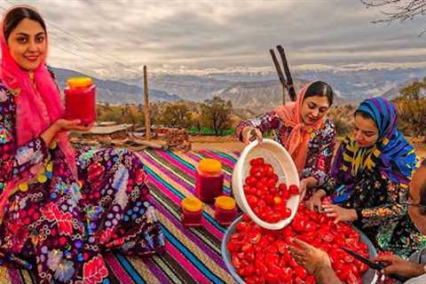 village style tomato paste,homemade