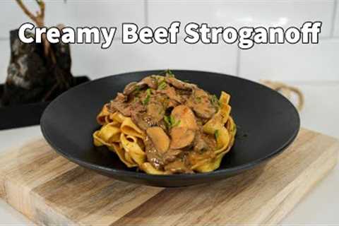 Creamy Beef Stroganoff Recipe | Easy and Delicious!