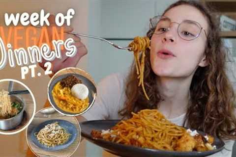 WHAT I COOK IN A SCHOOL WEEK 👩‍🍳 quick, vegan recipes 🌱