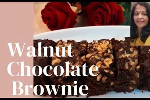 Walnut Chocolate Browine ||Without oven, Easy and Tasty brownie recipe by Alka cuisine..