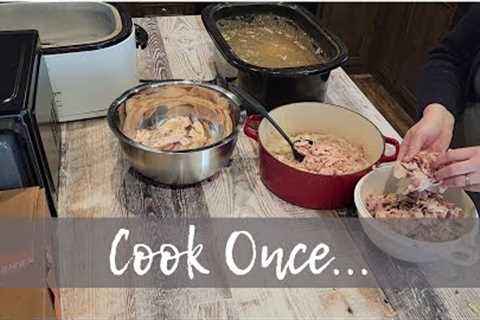 COOK WITH ME | BATCH MEALS | COOK ONCE RECIPES