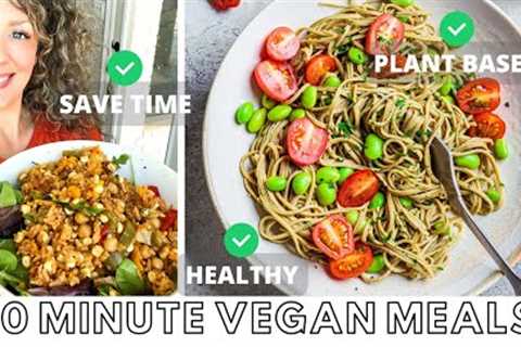 5 EASY 10 MINUTE MEALS / vegan health and weight loss!