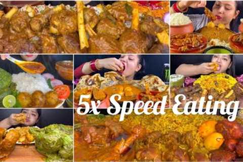 5x Speed Eating Sound. Indian Food Eating sound 🤤. Big bytes Eating. Indian Mukbangers #asmr..