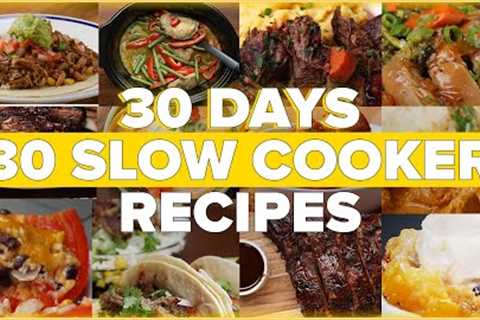 30 Days 30 Slow Cooker Recipes