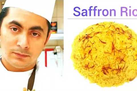 How To Make Saffron Rice//How To Cook Saffron Rice Recipe//Easy Cooking Saffron Rice