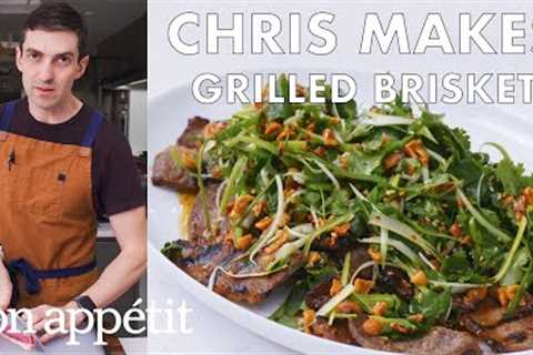 Chris Makes Grilled Brisket | From the Test Kitchen | Bon Appétit