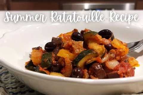 Summer Ratatouille Recipe: Niçoise-Style Roasted Vegetable Stew with Black Olives