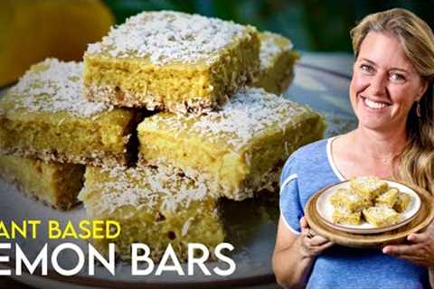 Easy Plant-Based Lemon Bars 🍋 Guilt-Free Breakfast Dessert?!