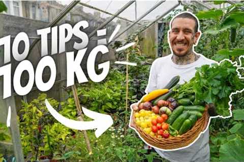 Grow 100 kg of food in a small space